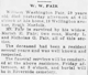 Pair, William Washington - Obituary - The Virginian-Pilot on November 9, 1916