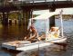 Arthur Sunderland Nichols and his friend Doris Arfa in the St. Lucia Raft Race, Florida taken in approximately 1981