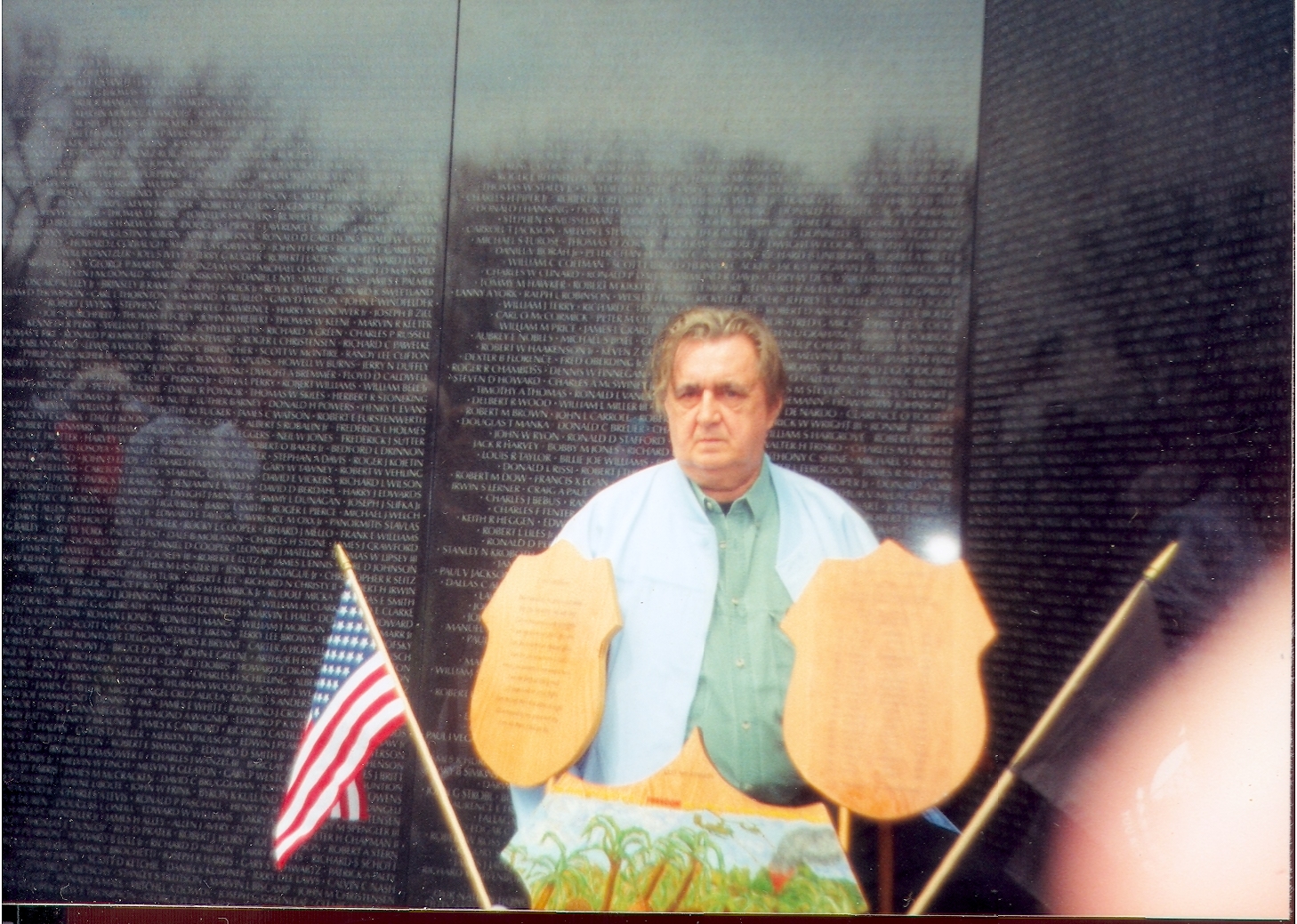 John Mason Rudolph Jr. at the Vietnam Veteran's Memorial