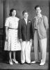 Robert Ernest Rudolph and his parents at his Grammar School Graduation